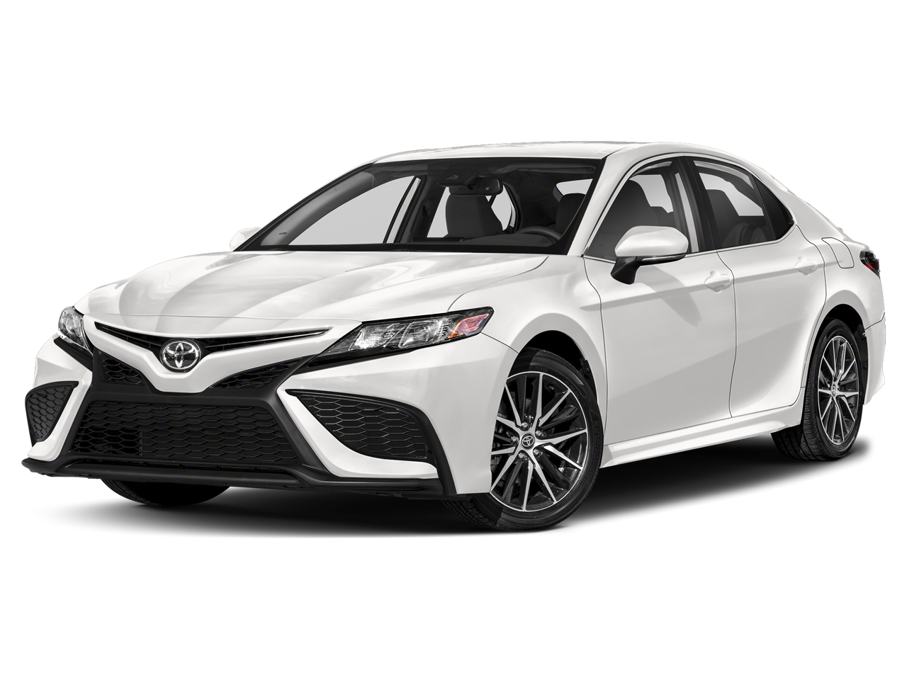 2024 Toyota Camry SE in Ice Edge — front three-quarter view