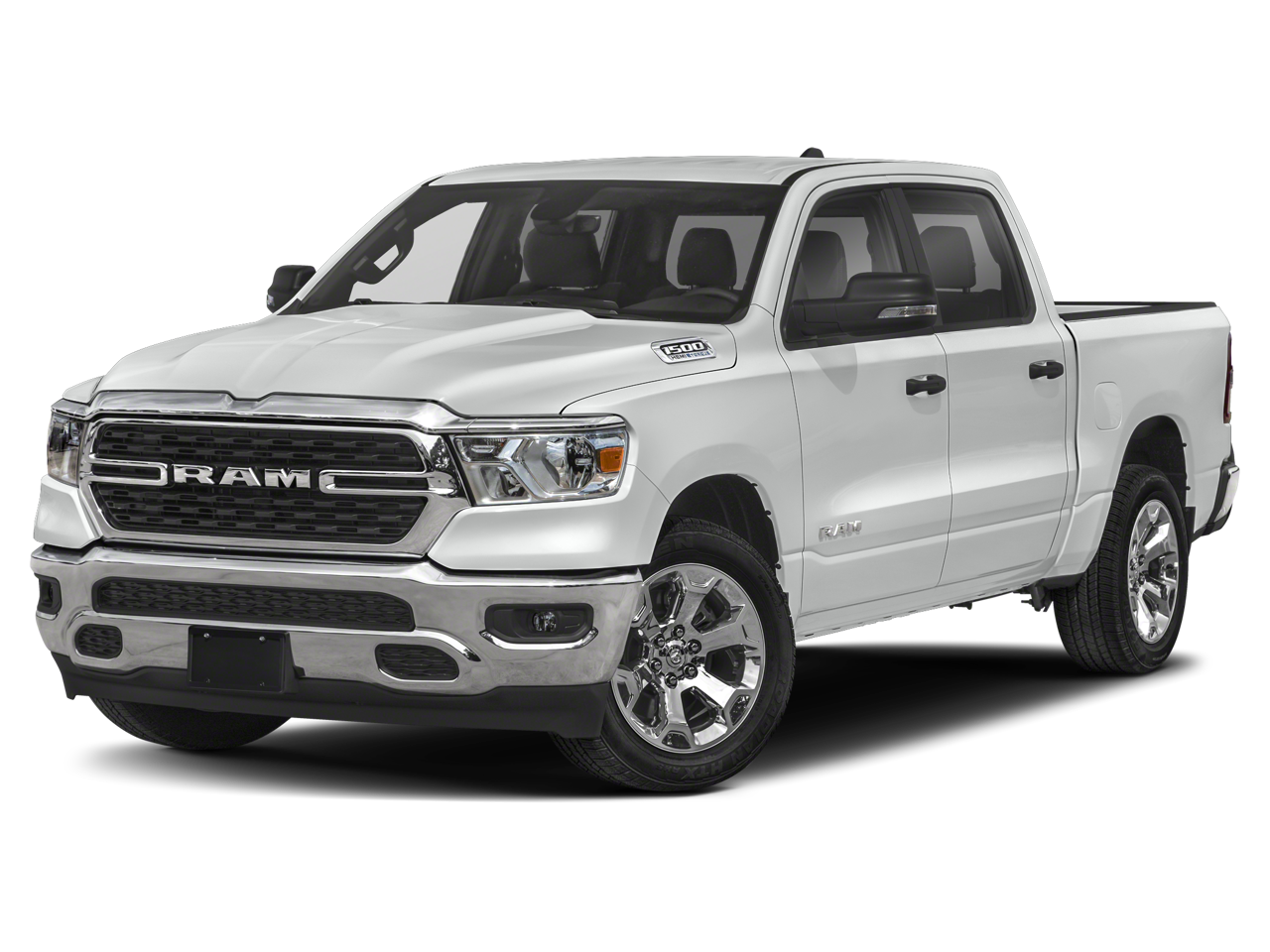 2023 RAM 1500 Big Horn/Lone Star in Flame Red Clearcoat — front three-quarter view